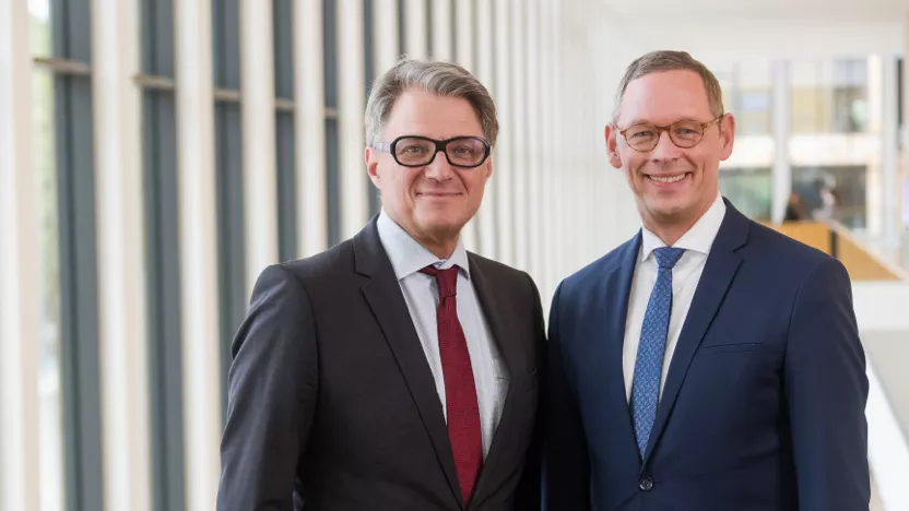 Univ.-Prof. Dr. Thomas Helbich und Prof. Dr. Johannes Wessling